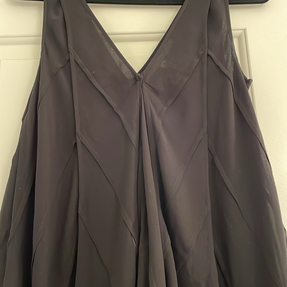 Max Studio Chiffon Ruffle Swing Top - Picture 5 of 9